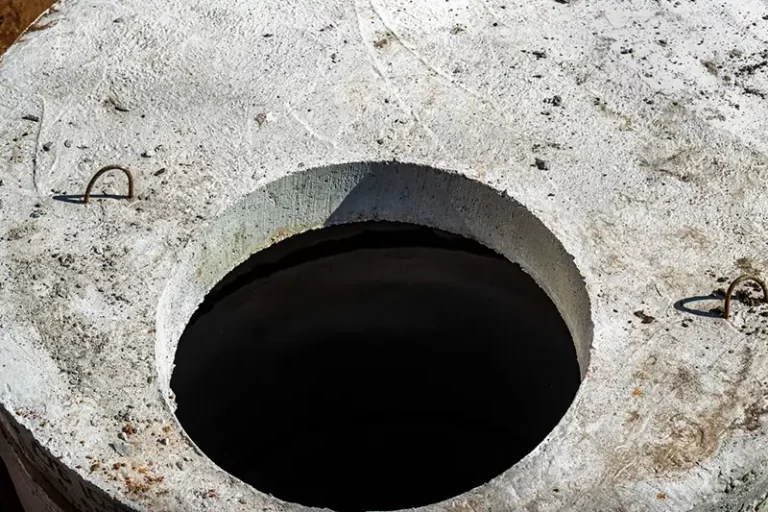 Rund öppning i en betongkonstruktion